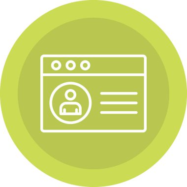 Tarayıcı. Web simgesi basit tasarım