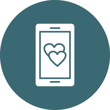 Akıllı telefon simgesi, vektör illüstrasyon tasarımı