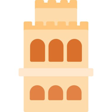 Şato. Web simgesi basit tasarım