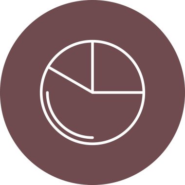 Pasta grafiği simgesinin vektör çizimi