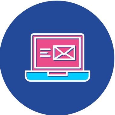 E-posta. Web simgesi basit illüstrasyon