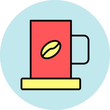 Kahve fincanı. Basit tasarım