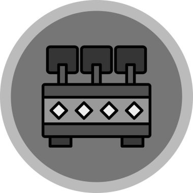 Modern bir simgenin vektör illüstrasyonu