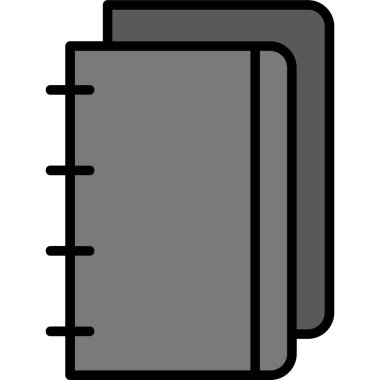 Kitap simgesini, basit vektör çizim