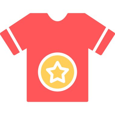 gömlek vektörü renk simgesi