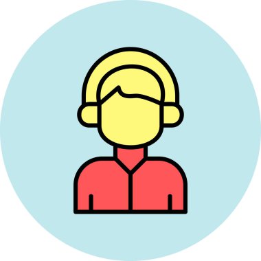 Avatar simgesi, vektör illüstrasyonu