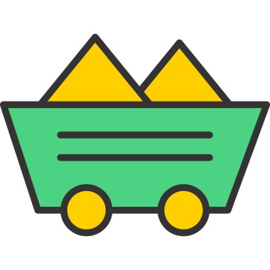 Taşıyıcı vektör çizgisi renk simgesi