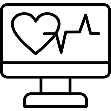 Tıbbi sağlık simgesi, basit vektör illüstrasyonu