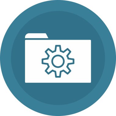 vektör glifini düz simge olarak ayarla