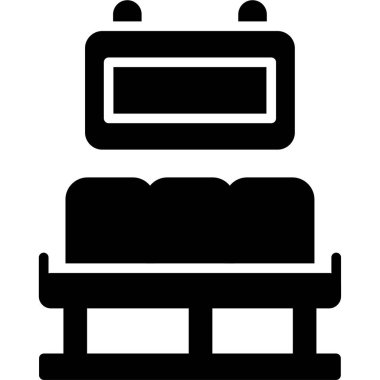 Otel simgesi, vektör illüstrasyonu