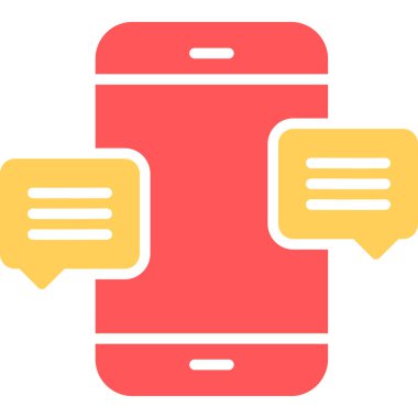 Cep telefonu. Web simgesi basit illüstrasyon