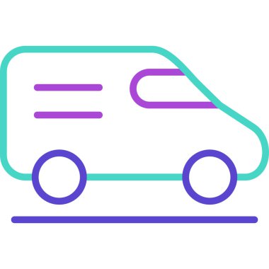 araba simgesi vektör illüstrasyonu