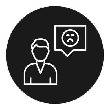 Vektör çizim tasarım sohbet simgesi