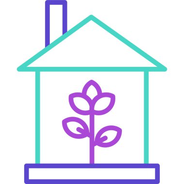 Ev. Web simgesi basit illüstrasyon