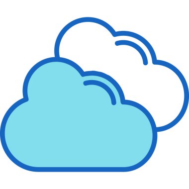 Bulut. Web simgesi basit illüstrasyon