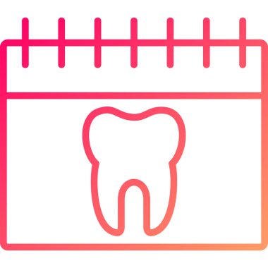 Diş Modern ikon vektör illüstrasyonu