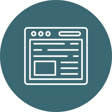 Modern dizüstü bilgisayarın vektör simgesi, web konsepti