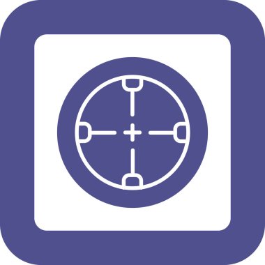 Hedef. Web simgesi basit illüstrasyon