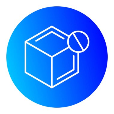 Kutu. Web simgesi basit illüstrasyon