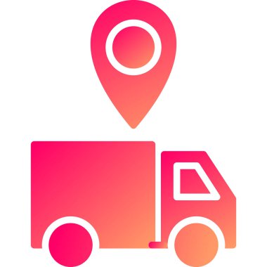 Harita simgesi. vektör illüstrasyonu