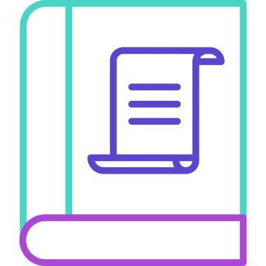 Kitap. Web simgesi basit illüstrasyon