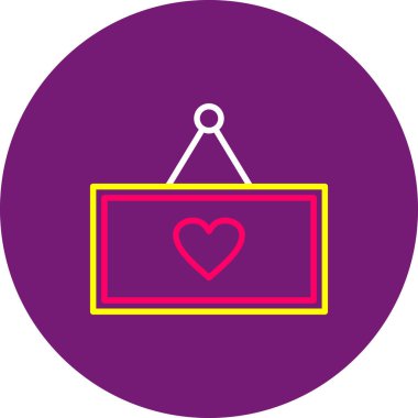 Bir hediye kutusu simgesinin vektör çizimi