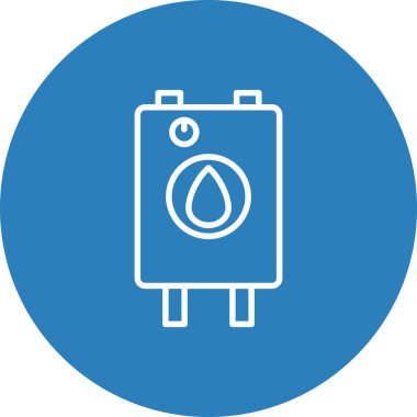 Benzin istasyonu simgesinin vektör illüstrasyonu