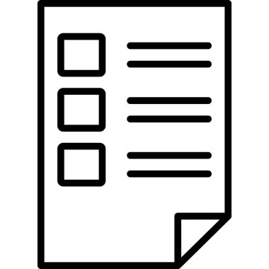 belge simgesi, vektör çizimi