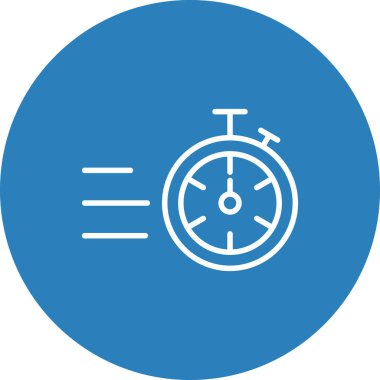 Soyut arkaplanda zaman simgesi izole edildi