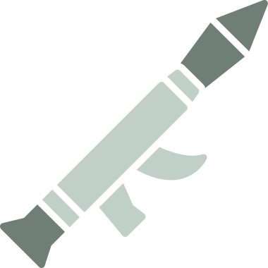 Füze. Web simgesi basit illüstrasyon