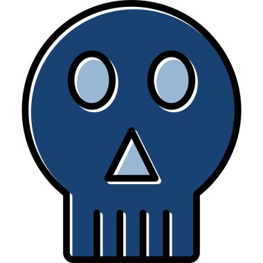 Kurukafa simgesi vektör illüstrasyonu