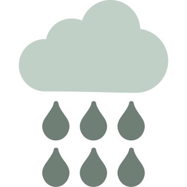 Yağmur. Web simgesi basit tasarım