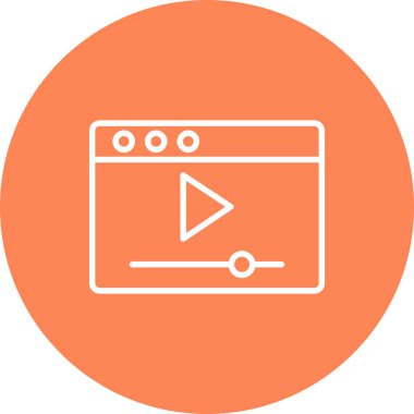 vektör lcd simgesi illüstrasyonu