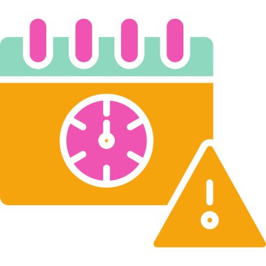 Alarm saat vektör simgesi. Web tasarımı ve mobil için basit vektör illüstrasyonu