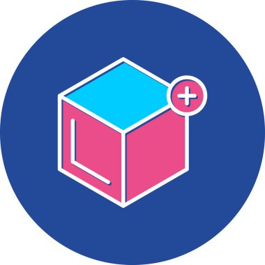 Kutu. Web simgesi basit illüstrasyon