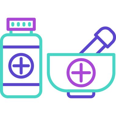 Tıp simgesi vektör illüstrasyonu