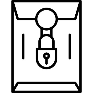 ikon vektör illüstrasyonunu kilitle