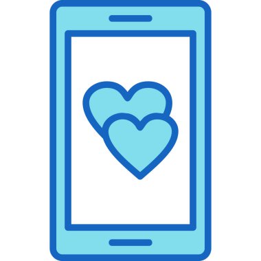 doldurulmuş cep telefonu simgesini sevmek - taslak biçimi