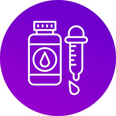 vektör kan testi tüp simgesi