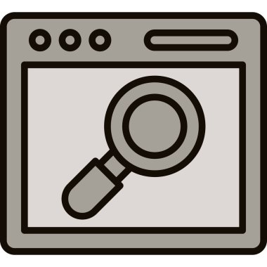 tarayıcı simgesi vektör illüstrasyonu