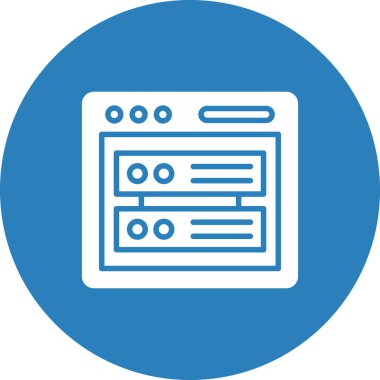 Web tarayıcı simgesi, vektör çizim