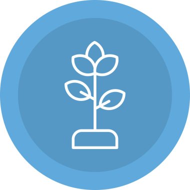 büyüyen ağaç simgesi, vektör illüstrasyonu