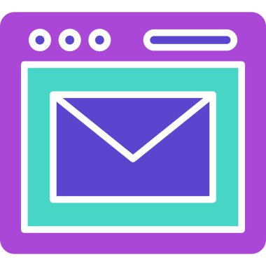 e- posta simgesi, vektör illüstrasyonu