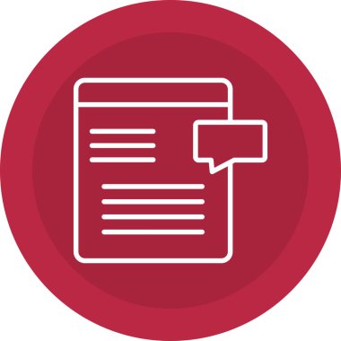 Belge simgesinin vektör illüstrasyonu