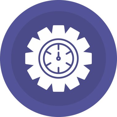 Gear Vektörü Şekil Simgesi Tasarımı