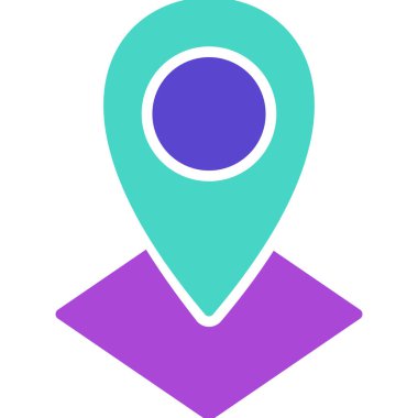 konum haritası vektör illüstrasyonu