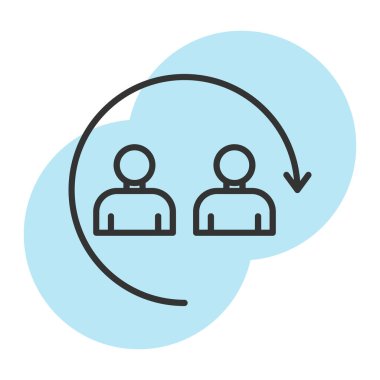 İnsan simgesinin vektör illüstrasyonu