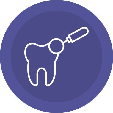 Diş. Web simgesi basit illüstrasyon