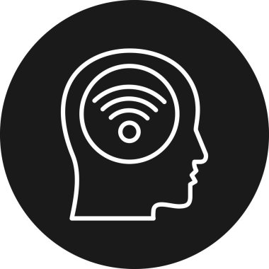 Vektör Beyin simgesi illüstrasyonu