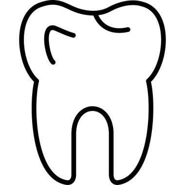 diş simgesi vektör illüstrasyonu
